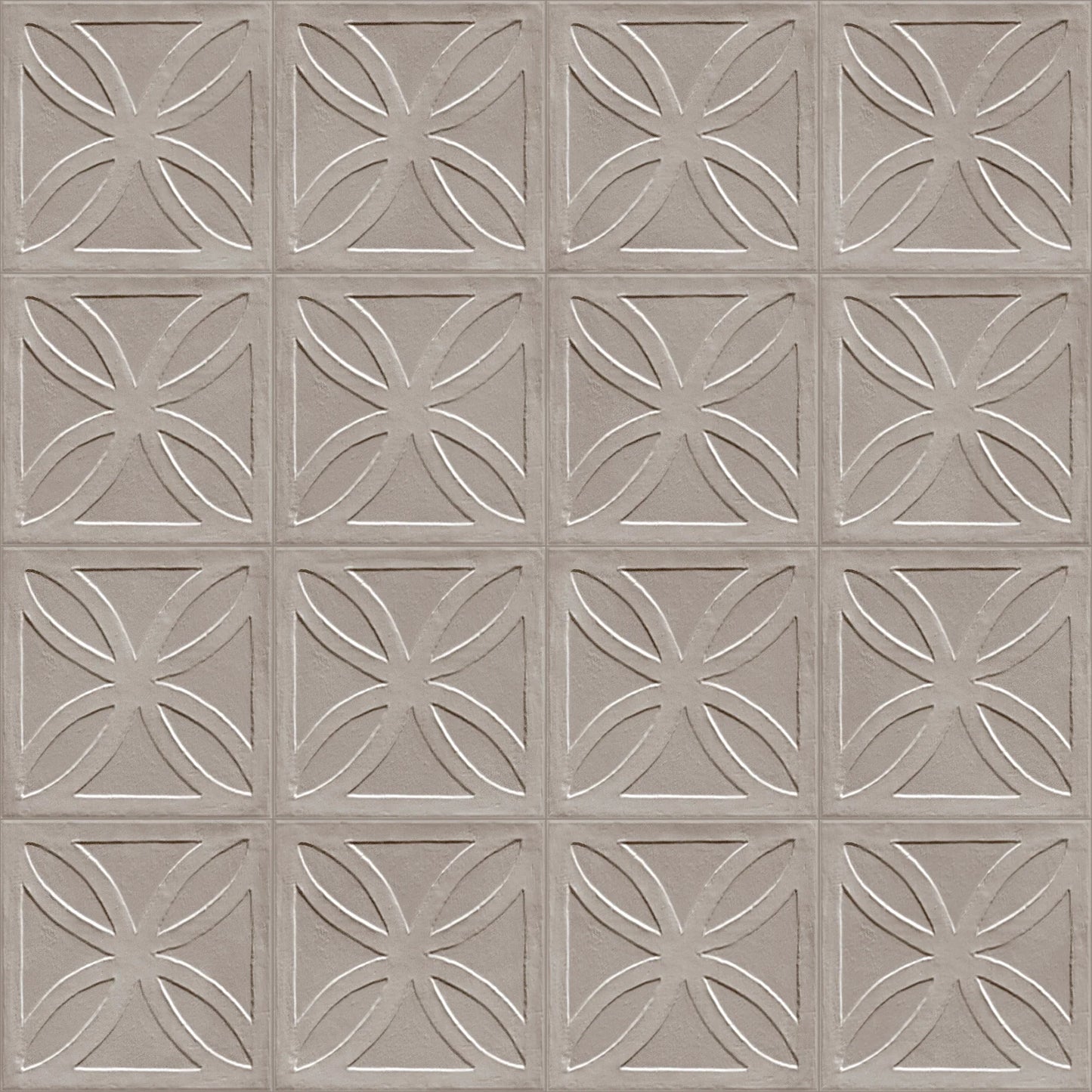 Faianta portelanata Amuri Gelosia 3D Grigio 20x20 cm