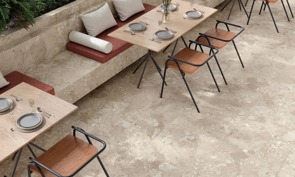 Gresie portelanata Gravina Beige 60X120 cm, mat, Spania