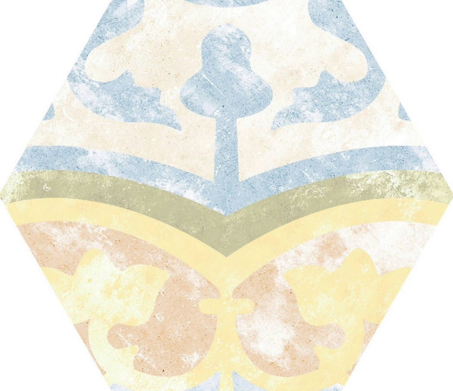 Gresie / Faianta Heritage Mix Hex 22x25 cm, ceramica portelanata, Spania