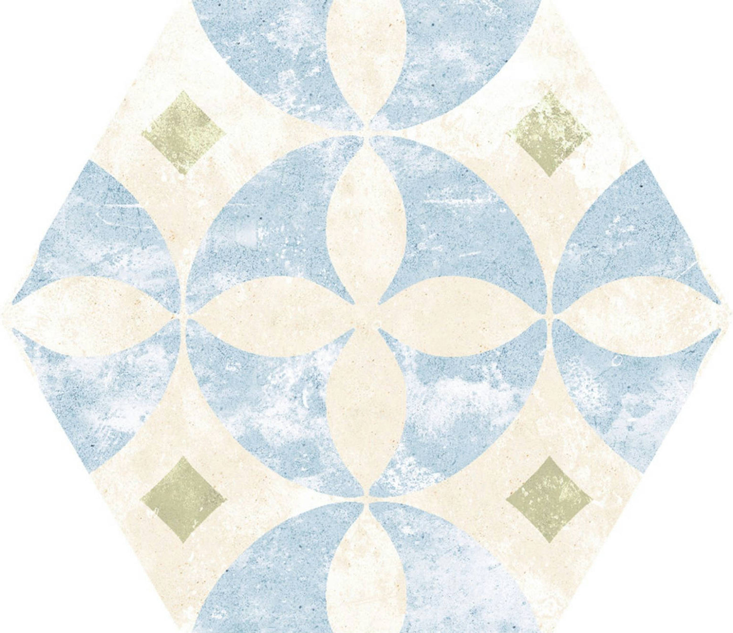 Gresie / Faianta Heritage Mix Hex 22x25 cm, ceramica portelanata, Spania