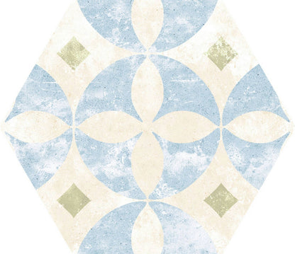 Gresie / Faianta Heritage Mix Hex 22x25 cm, ceramica portelanata, Spania