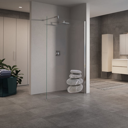 Panou dus walk-in Kuadra H In Art 110 cm, H200 cm