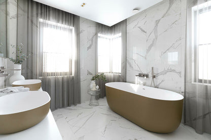 Cada freestanting Marin 179 x 84 x 63 cm, solid surface, culoare alb, productie Estonia