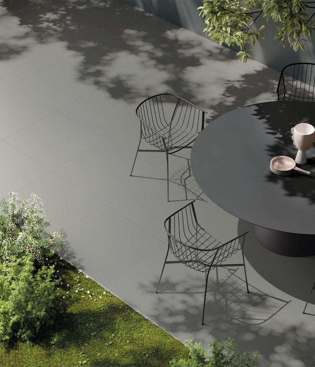 Gresie Nuances Antracite 60x120 cm, finisaj mat