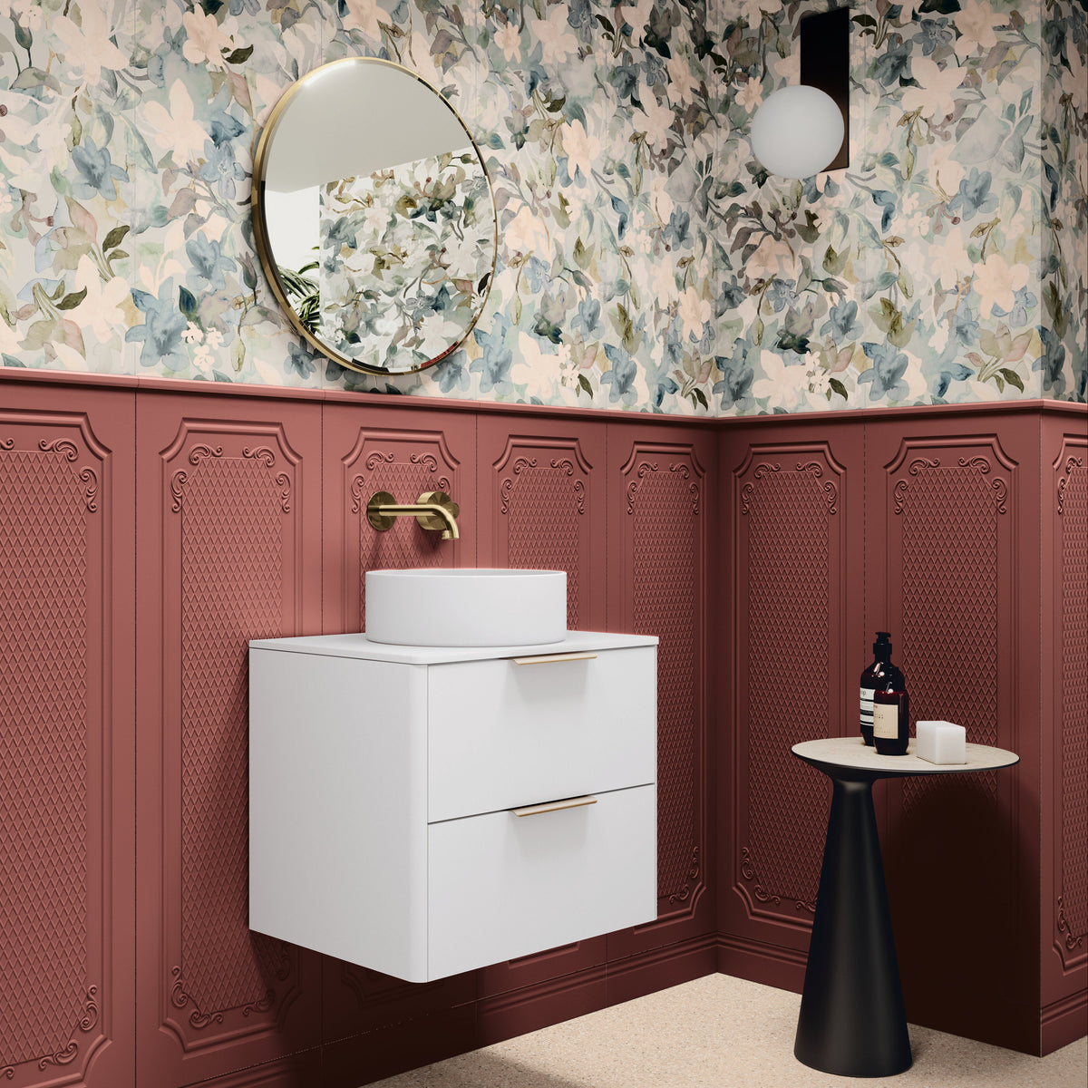 Faianta Palazzo Spicy Red Rett 40x120 cm