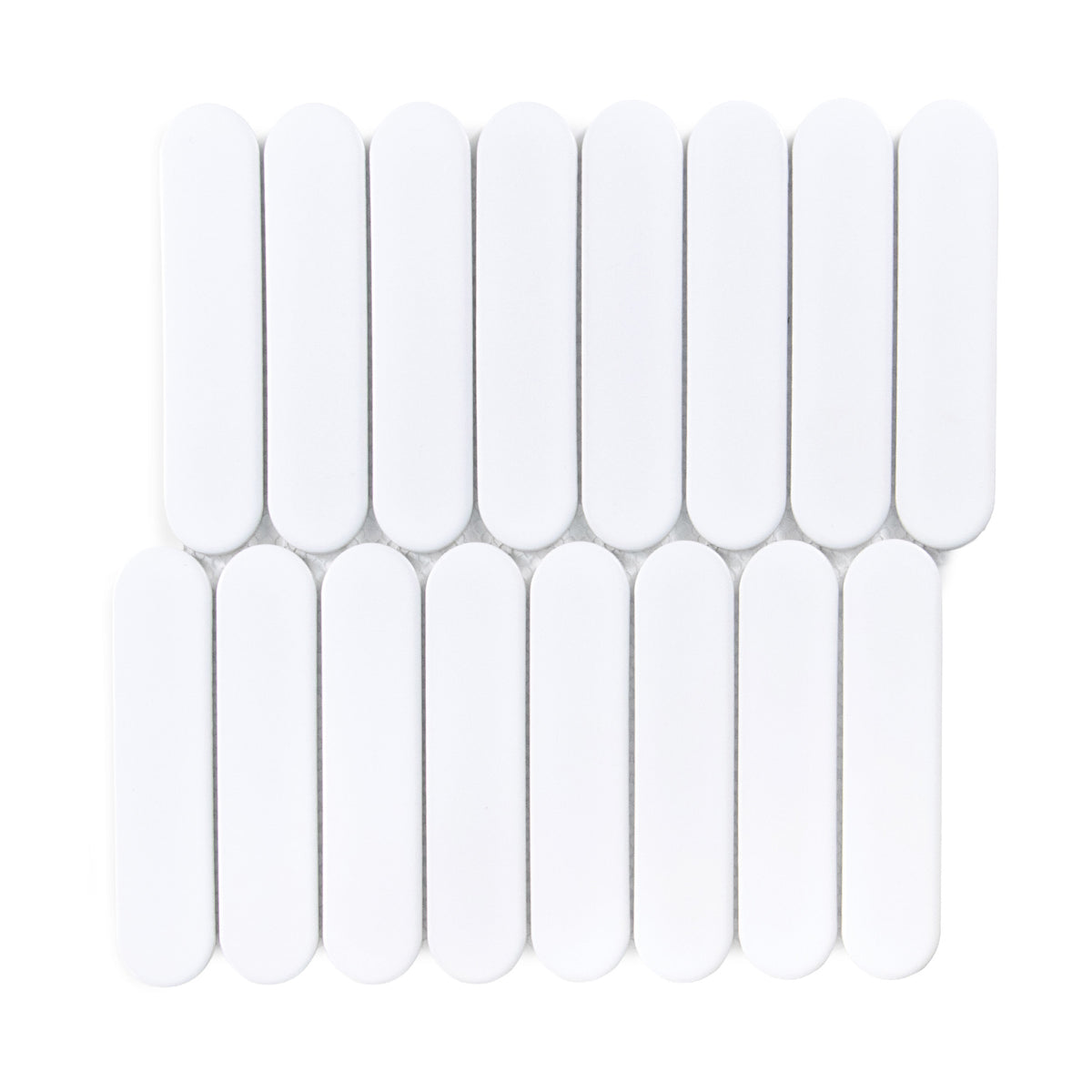 Mozaic Ovale White Matt 30x30 cm