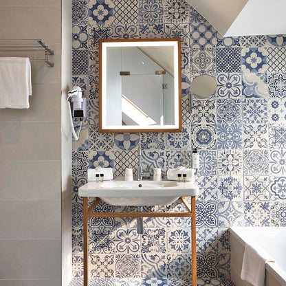 Gresie / Faianta Portelanata Skyros Deco Blanco 44x44 cm