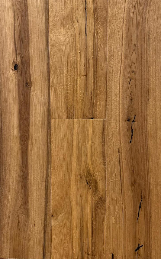 Parchet triplu stratificat stejar monolamela PL02, periat adanc, 14/3x190x1900mm