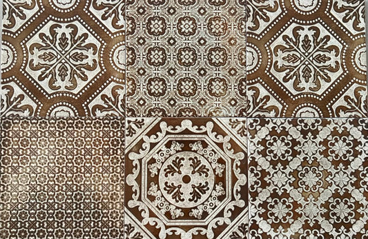 Faianta decorativa Antique Brown Mix 20x20 cm