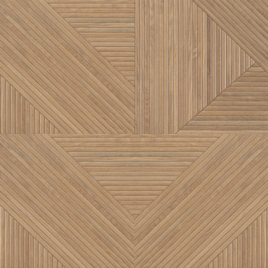 Faianta Tangram Walnut 31.6x100 cm, finisaj relief cu aspect de lemn mat