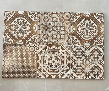 Faianta decorativa Antique Brown Mix 20x20 cm