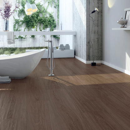 Gresie Portelanata Oxford Wengue 22.5x90 cm, productie Spania