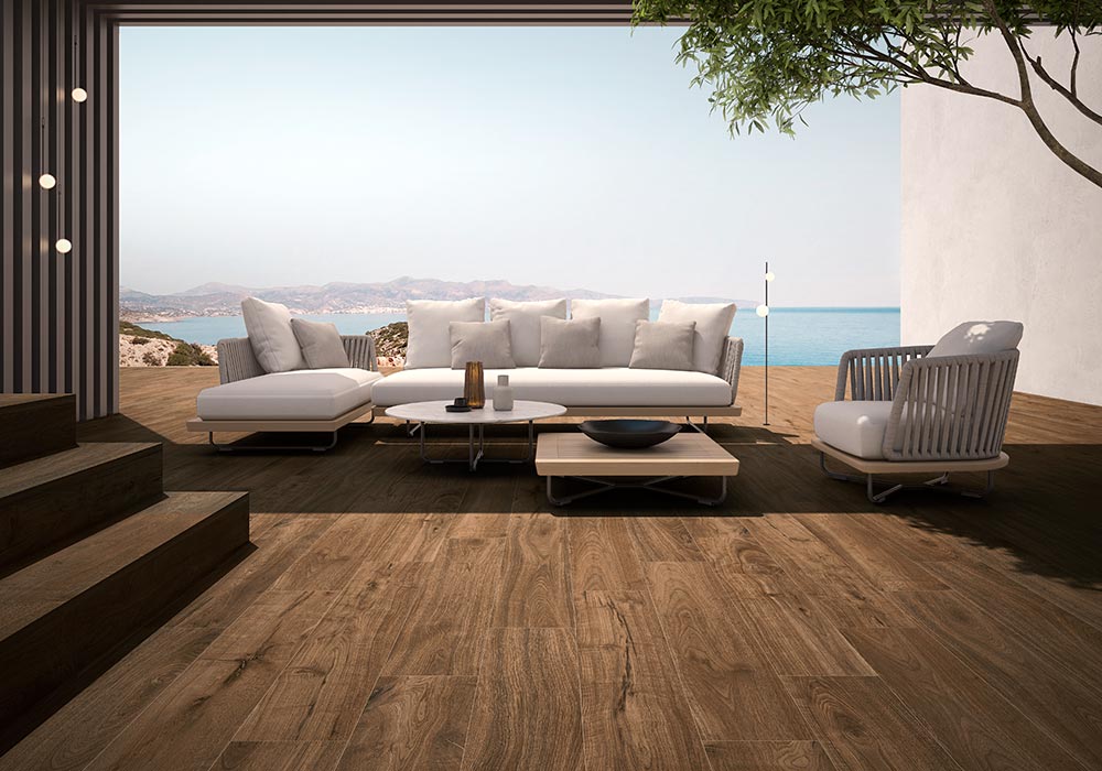 Gresie portelanata tip lemn Ithaca Rovere 23x120 cm, productie Spania