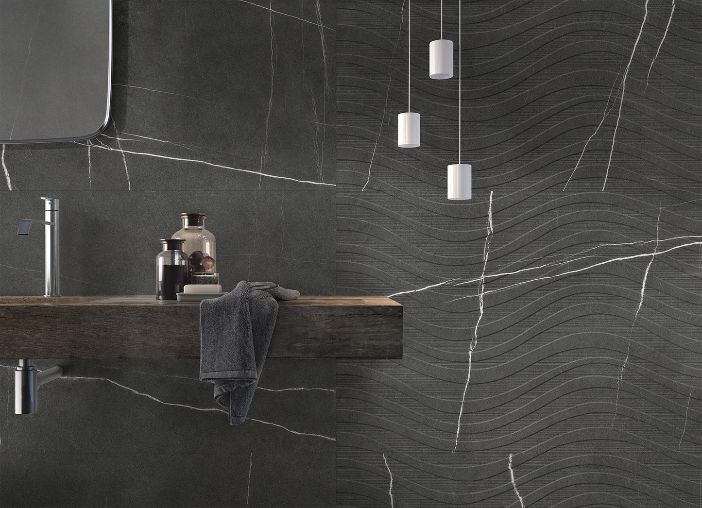 Gresie portelanata Kairos Graphite Matt 60x120 cm