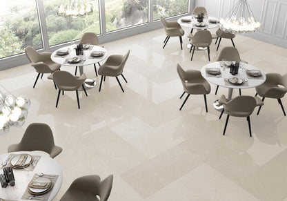 Gresie Pulpis Cream Polished 60x120 cm, rectificata, productie Spania