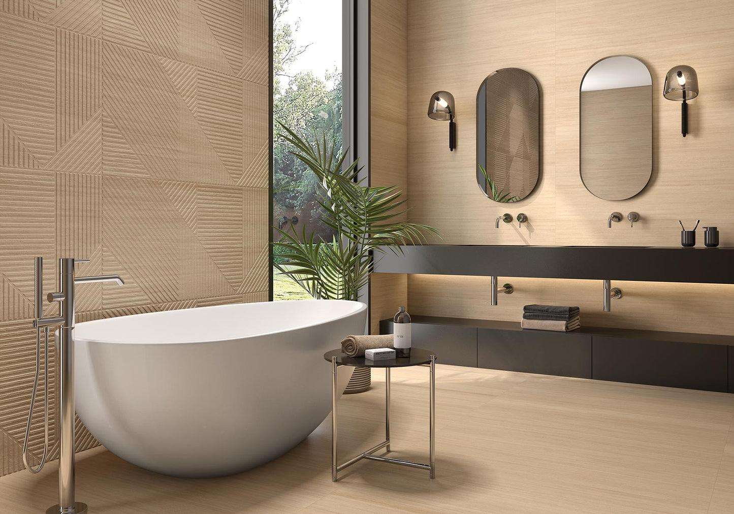 Faianta portelanata riflaj Soleil Decor Honey Matt 59.5x119.2 cm