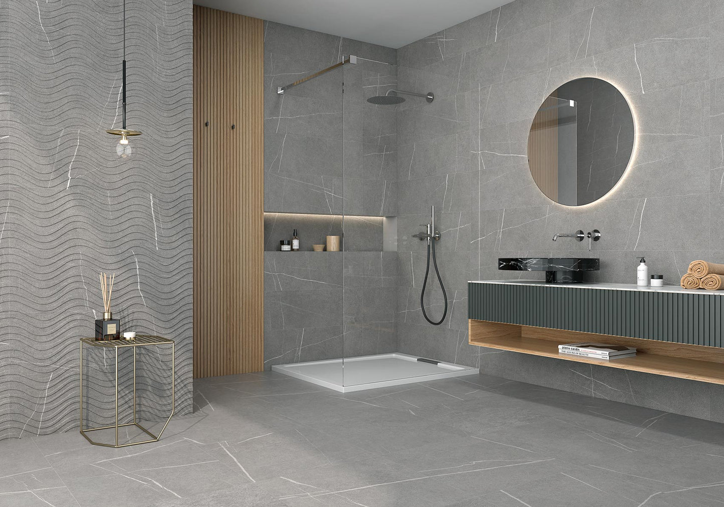 Gresie portelanata Kairos Grey Matt 60x120 cm