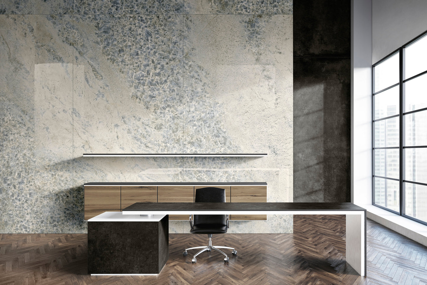 Lastra Ariostea ULTRA CRYSTAL SKY Polished 150x300 cm