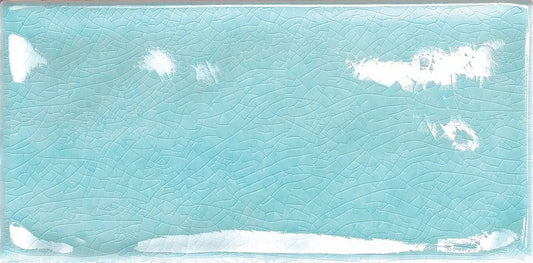 Faianta Tonalite Krakle Azzurro Chiaro 7.5x15 cm, glazurata, Italia