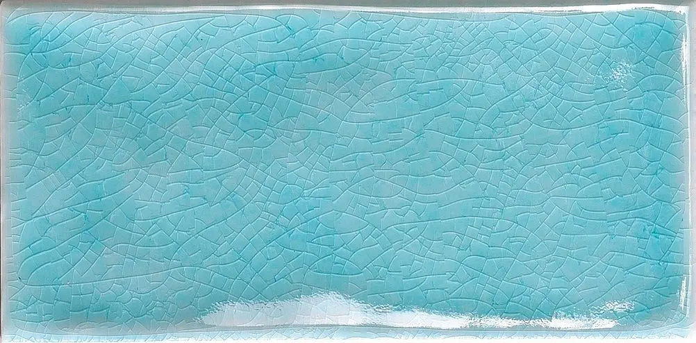 Faianta Tonalite Krakle Azzurro 7.5x15 cm, glazurata, Italia