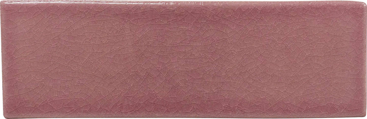 Faianta Boheme Pink Crackle 6.25x20 cm