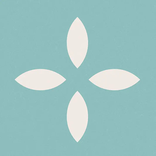 Taco Tender Dec. Pastel Turquoise 4.6x4.6 cm