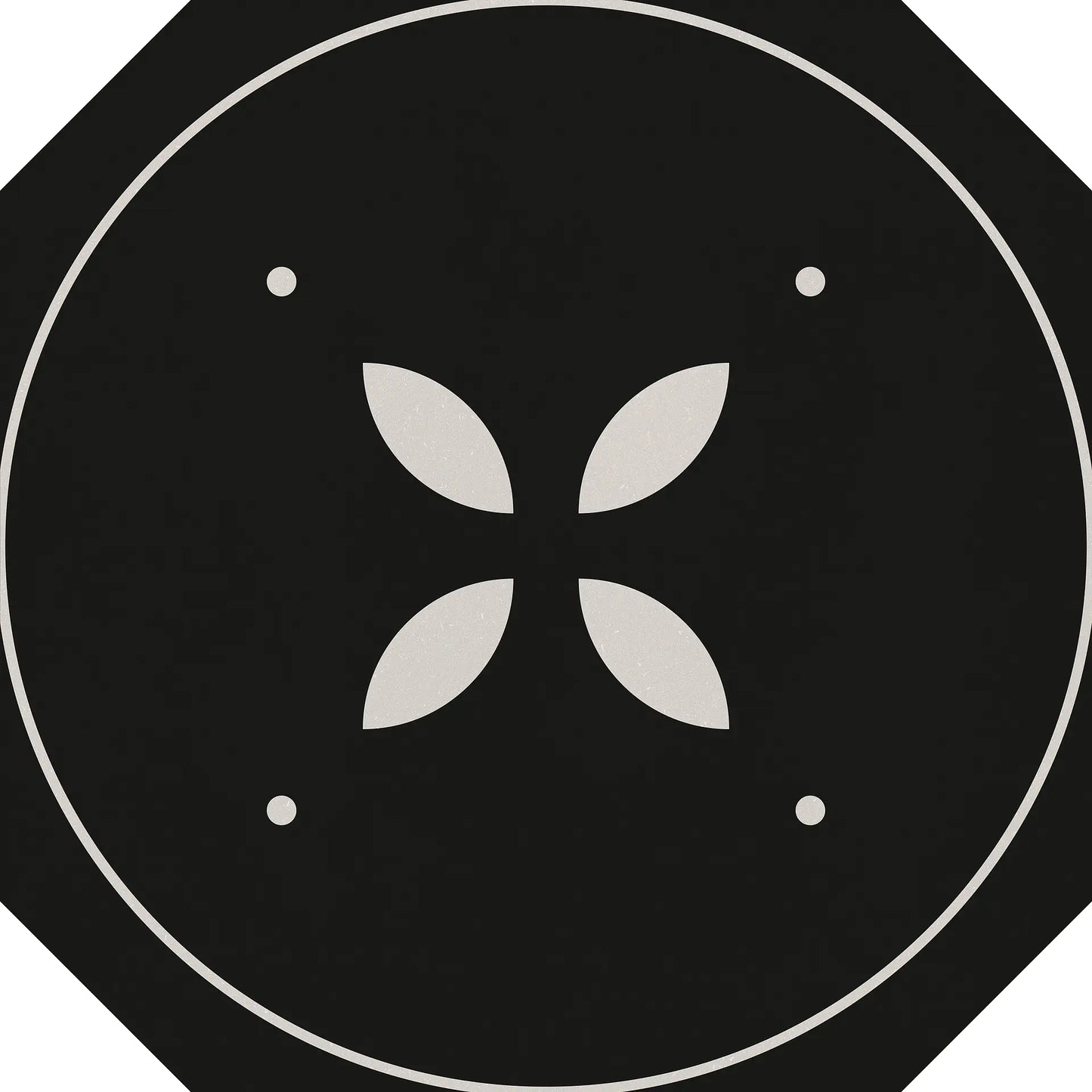 Gresie decorativa Octogon Tender Dec.2 Black&White 20x20 cm