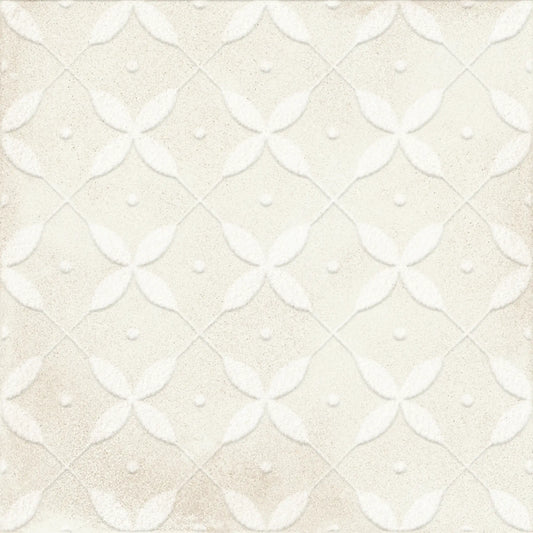 Faianta portelanata Amuri Decoro Zucchero Avorio 20x20 cm