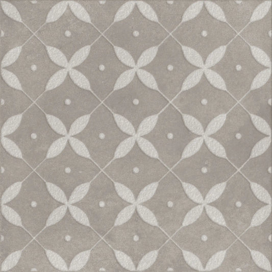 Faianta portelanata Amuri Decoro Zucchero Grigio 20x20 cm
