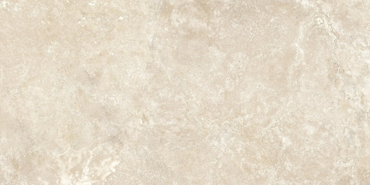 Gresie portelanata Realstone_Travertino Cross Beige 60x120 cm, productie Italia