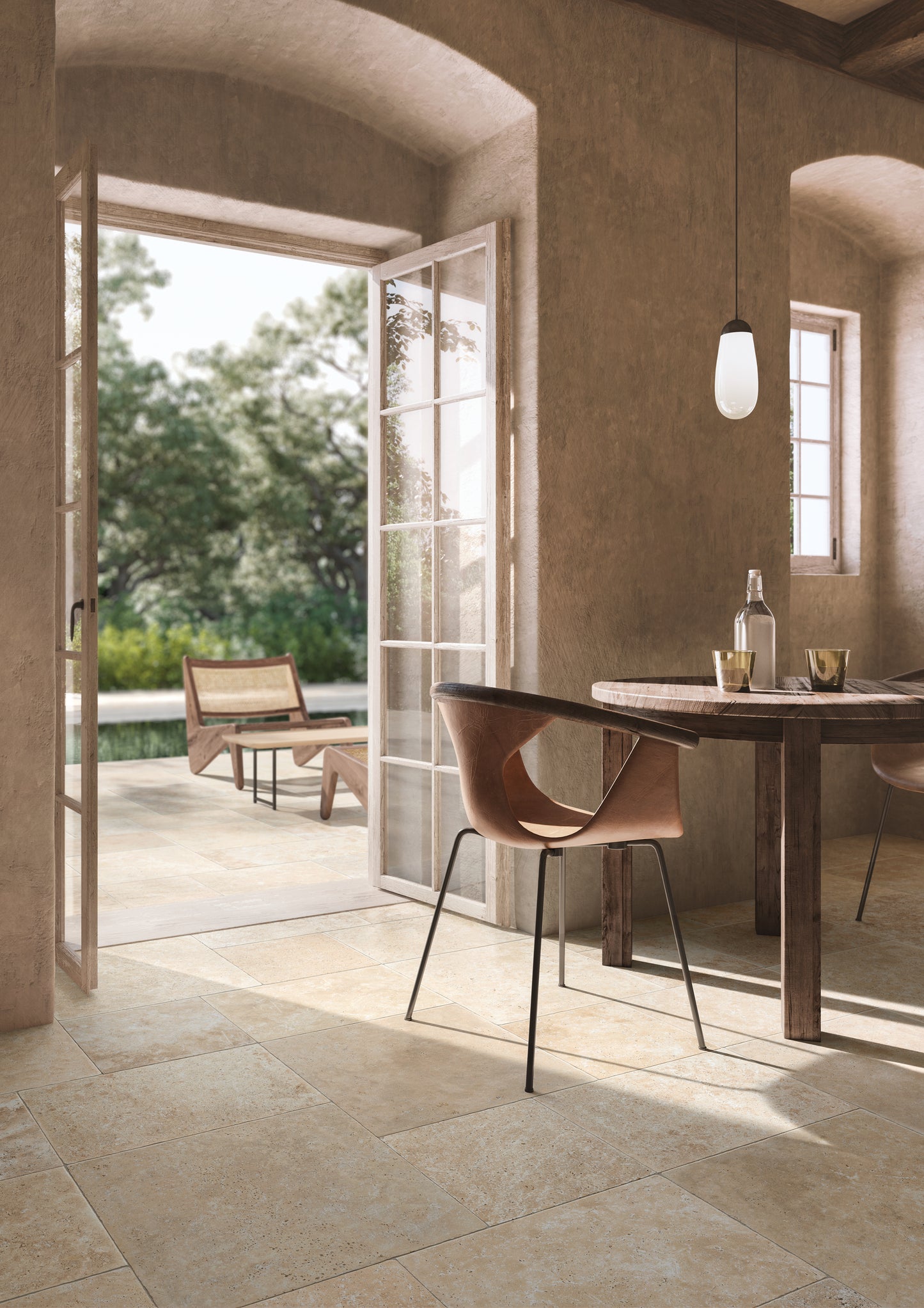 Gresie portelanata Timestone Beige 33.3x33.3 cm, productie Italia