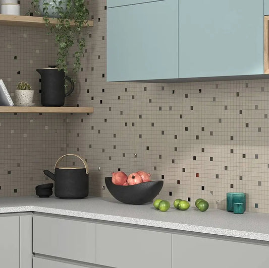 Mozaic Impulse Metal Taupe 30.5x30.5 cm