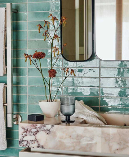 Faianta Marazzi Lume Turquoise 6x24 cm, ceramica portelanata