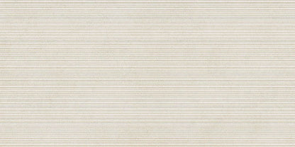 Gresie Nuances Bianco Ribbed 60x120 cm, finisaj mat