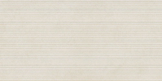 Gresie Nuances Bianco Ribbed 60x120 cm, finisaj mat