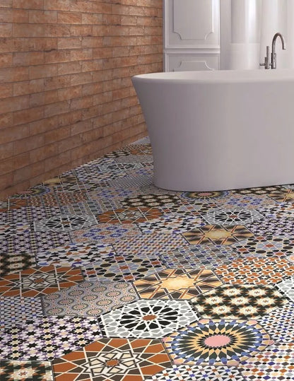 Gresie / Faianta Andalusi 33x28.5 cm, hexagon, portelanata