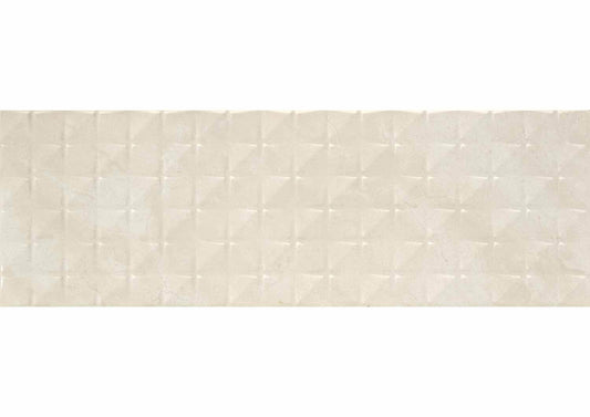 Faianta decorativa Suite Marble Cream Beige 30x90.2 cm, rectificata, productie Spania