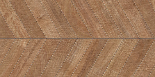 Gresie Artwood Chevron Nut 60x120 cm, productie Ibero Spania