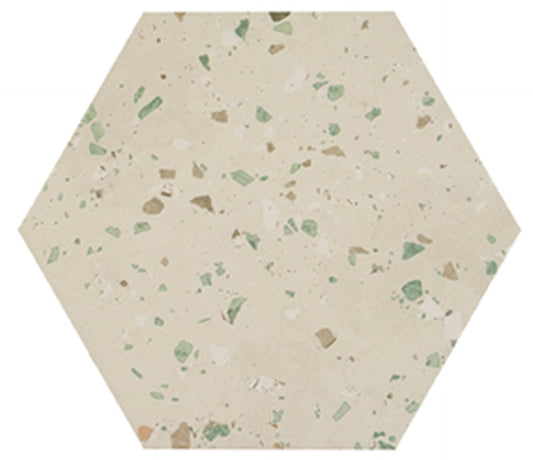 Gresie / Faianta South Green Natural Hex 25X29 cm, ceramica portelanata