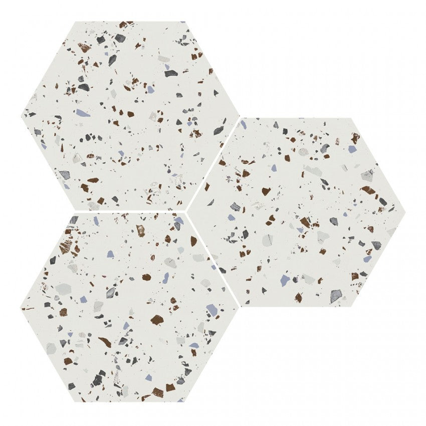 Gresie / Faianta South White Hex 25x29 cm, ceramica portelanata