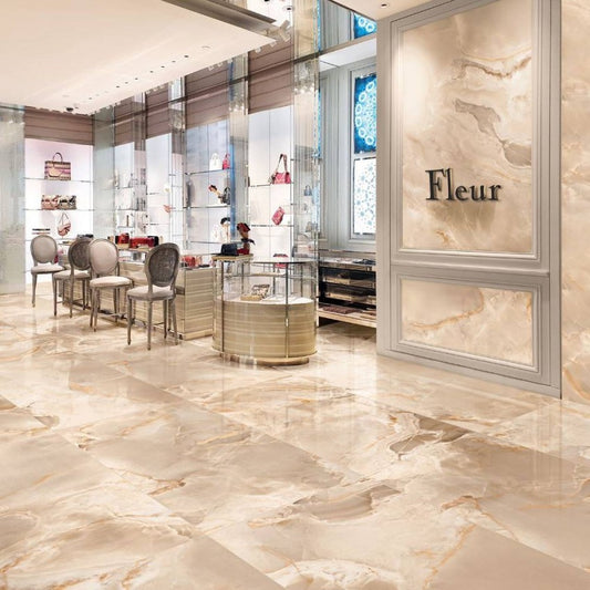 Gresie portelanata Onice Reale Ambra Matt 60x120 cm, Tagina Italia