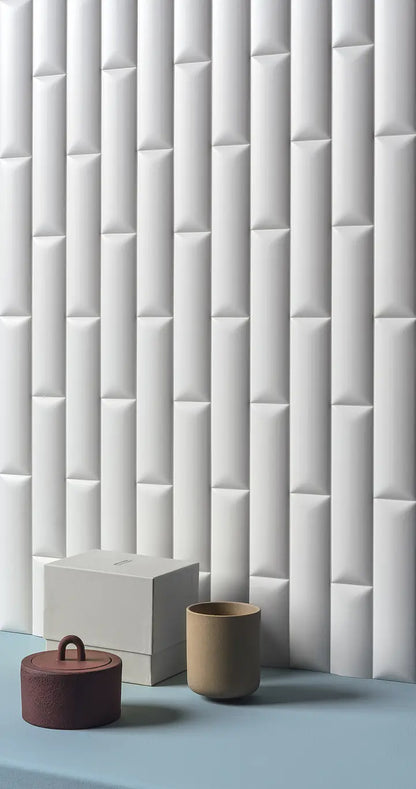 Faianta 41Zero42 Biscuit Dune Bianco 5x20 cm, mat 3D
