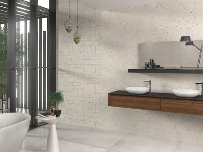 Faianta Re-Use Mobius white 40x120 cm