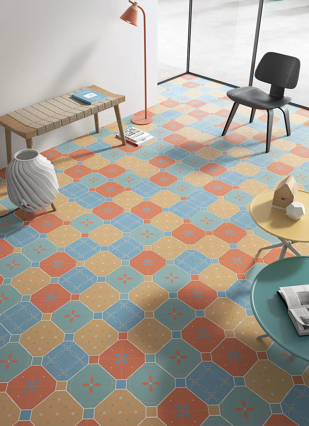 Gresie decorativa Octogon Tender Dec. Paradise 20×20 cm