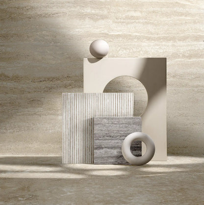 Gresie portelanata Realstone_Travertino Vein Bianco 60x120 cm, productie Italia