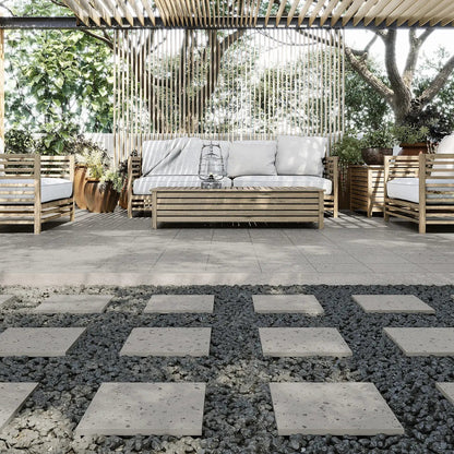 Gresie portelanata 14 mm Carnival Grey 32.9 × 32.9 cm