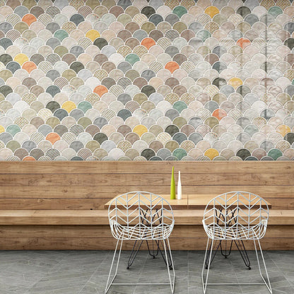 Faianta Scale Gloss Patchwork 30.7x30.7 cm, 3D lucios, Spania