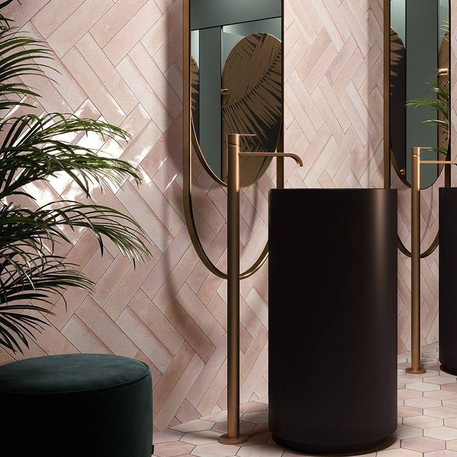 Faianta Hope Rose Glossy 7.5x30 cm, finisaj lucios, productie Spania