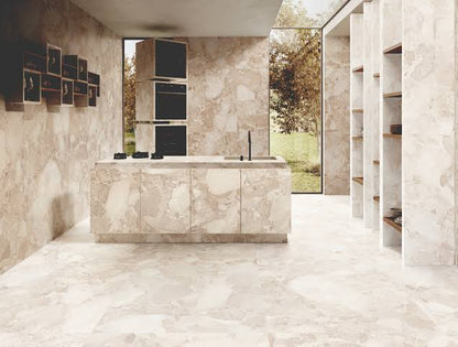 Gresie portelanata Gravina White 60X120 cm, mat, Spania