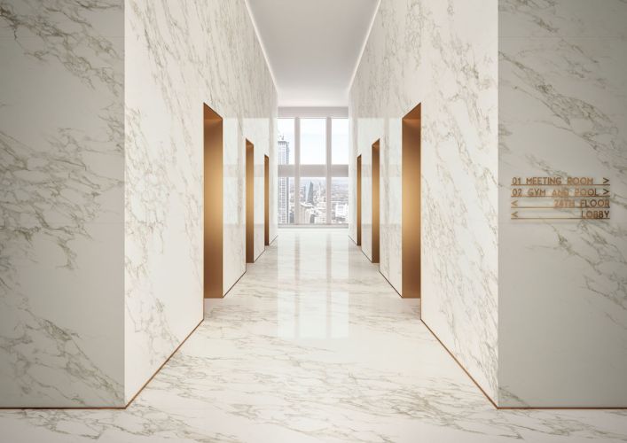 Gresie portelanata Calacatta Gold Matt 60x120 cm, productie Italia